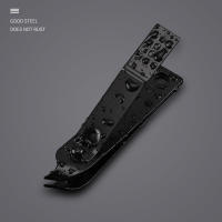 Juego De Aparadores De Uñas Profesionales En Acero Inoxidable Negro Para Uñas De Dedos Y Pies Cortador De Uñas Trimmer De Uñas - details 7