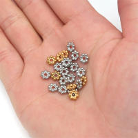Mini Espaciadores De Daisy En Acero Inoxidable Con Forma De Copo De Nieve Para Fabricación De Joyas Pulseras Collares Y Artesanía - details 6