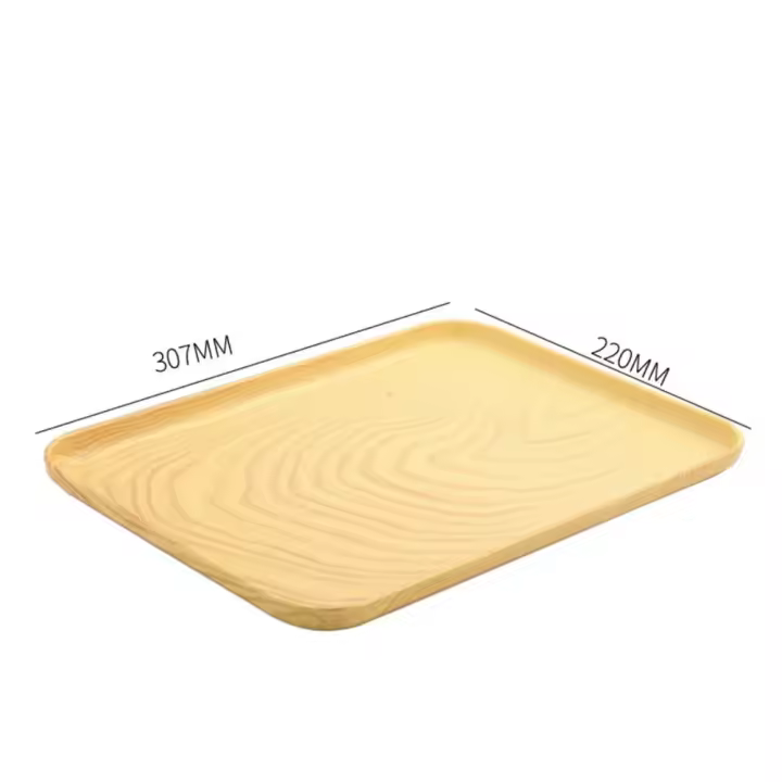 Pala De Plástico Nordic PP Para Alimentos Y Panadería Rectangular Para Almacenamiento En Cocina Y Servicio De Hotel Tapa De Postres - 1