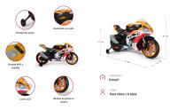 INJUSA Moto Eléctrica Infantil Racing 12V con Licencia Oficial Repsol y Honda para Niños de 3-6 Años - details 4