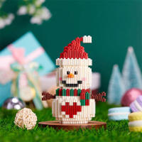 Bloques De Construcción DIY Santa Claus Navidad 271-379 Piezas Auto-Cerradas Para Niños Juguetes Educativos De Construcción Creativa - details 2