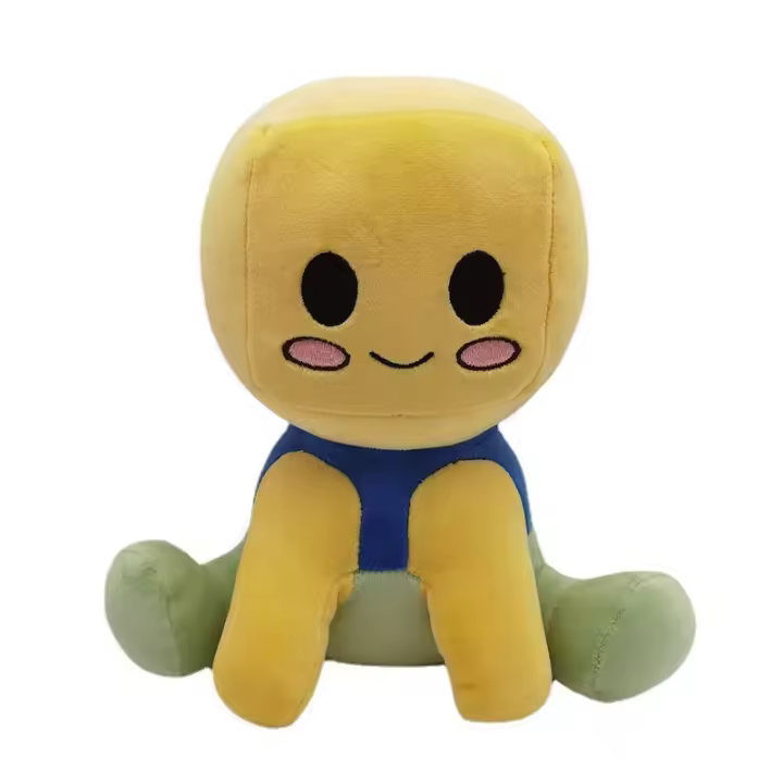 Muñeca Decorativa Blox Buddies De 2023 Para Niñas Con Sombrero Negro Y Peluche Amarillo Juguete De Peluche Para Decoración De Habitación Regalo Para Niños - 1