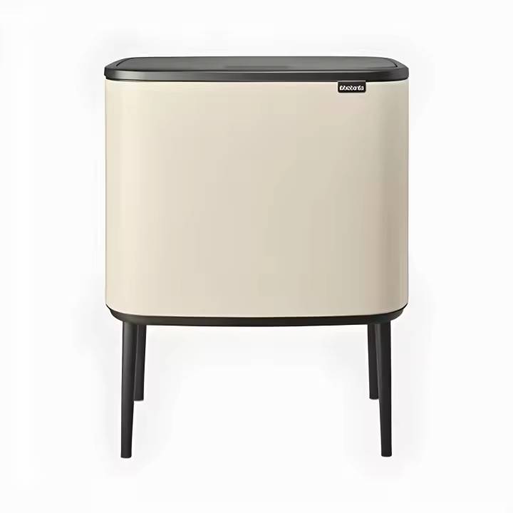 Brabantia Cubo de basura BO Touch Bin 3 x 11 L Soft Beige - 1