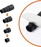 Conector de Manguera de aspiradora de 6 piezas, adaptador de aspiradora, adaptador de aspiradora estándar, para herrajes para todo type de interfaces de succión reductora de aspiradora, Negro - details 2