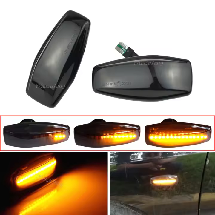 Par De Indicadores Dinámicos LED Para Hyundai Tucson Terracan Coupe Trajet Matrix Elantra XD I10 Getz Sonata XG Marcador Lateral De Faros - 1