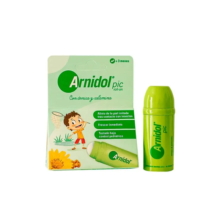 Arnidol Pic Roll-On para Bebés y Niños, Alivia Picaduras de Insectos con Ingredientes Naturales Como Arnica, Caléndula y Equinácea - 1