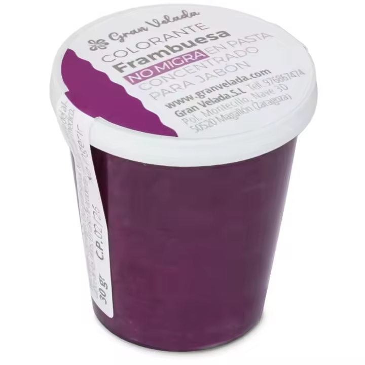 Colorante Frambuesa en Pasta Concentrado para Jabón | Colores Vibrantes y Duraderos | Fácil de Usar | Ideal para Jabones de Aceite y Glicerina - 1