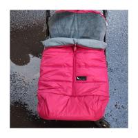 Interbaby saco silla fuxia con interior gris en tejido polar - details 2