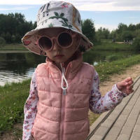 Gorro De Pescador Infantil De Verano Panamá Para Niñas Y Niños Protección UV Sombrero De Sol Para Niños Y Niñas Ajustable Todoterreno - details 4