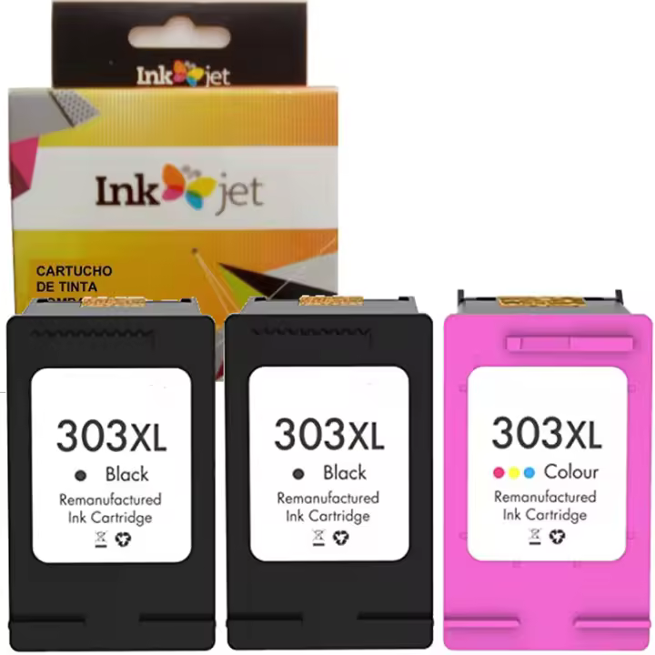 HP 303XL pack 3 tinteiro Compatible 303XL T6N04AE / T6N02AE, T6N03AE / T6N01AE - 1