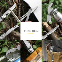 Cuchillo De Bolsillo Multifuncional Para Camping Y Sobrevivencia Actividades Al Aire Libre Y Indoor Con Destornillador Corkscrew Tijeras Y Sierra - details 4