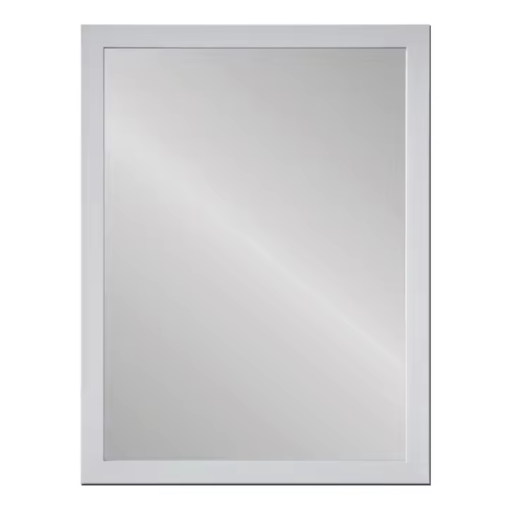 Lola Home Espejo de pared blanco de plástico PE de 56x76 cm - 1