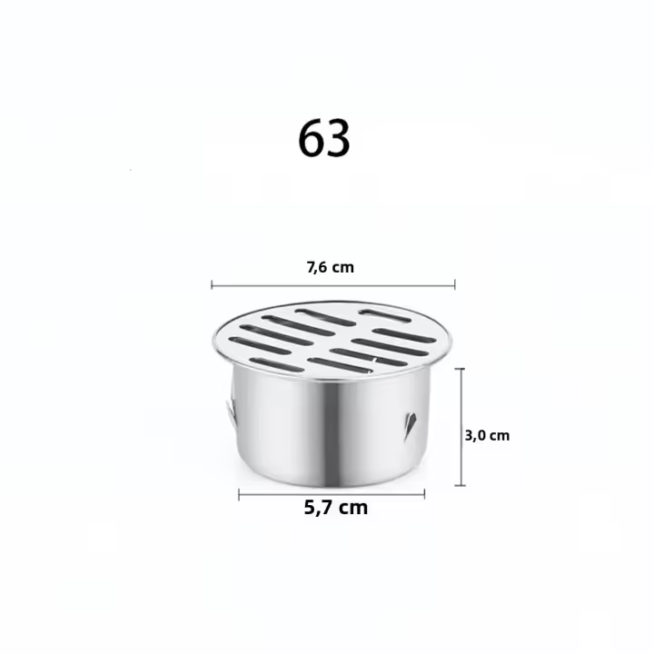 Tapa De Desagüe Para Baño Balcones Jardines Y Tejas Anti-Obstrucción Con Captador De Pelo Strainer De Piso 1 Pieza - 1