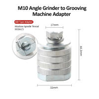 Adaptador De Angulo Para Broca M14 M10 Conector Interfaz Polímero De Acero Inoxidable Convertidor De Hilo 1 Pieza Herramienta Eléctrica - details 2
