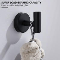 2Pcs Ganchos De Toalla Pulidos Para Baño Y Cocina Acero Inoxidable Soporte De Pared Con Tornillos Para Ropa Y Delantales Accesorios De Baño Y Cocina - details 3