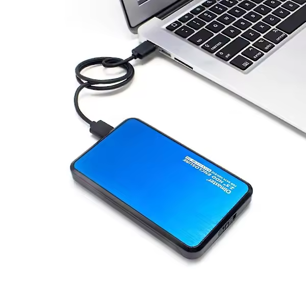 Carcasa para disco duro móvil SATA/SSD USB 3.0 de 2,5 pulgadas, de alta calidad y súper velocidad: admite una capacidad de 8 TB y tres grosores de disco duro: 7,0/9,5/12,5 mm - 1