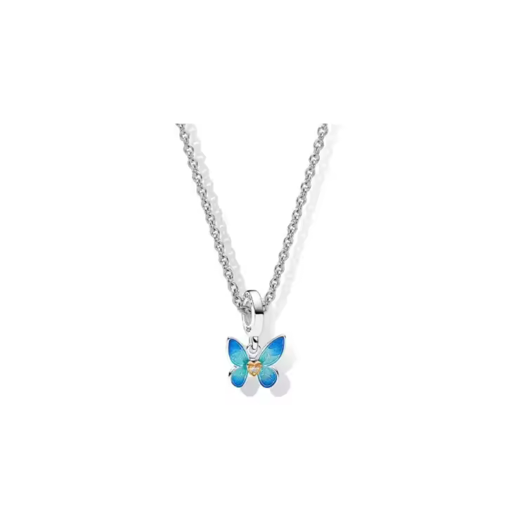 PANDORA Collar Dream Butterfly, exquisito regalo para mujer, diseño primavera 520, regalo de San Valentín para novia, 60 cm - 1
