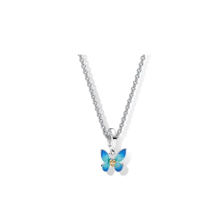 PANDORA Collar Dream Butterfly, exquisito regalo para mujer, diseño primavera 520, regalo de San Valentín para novia, 60 cm - 1
