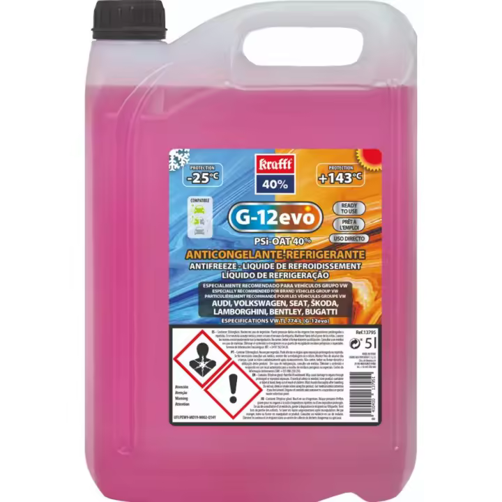 Krafft Anticongelante 40%G12 Evo 5 L - 1