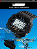 Reloj Digital Para Hombre SKMEI 1628 Estilo Militar Retro Deportivo Impermeable Con Pantalla LED Y Alarmas Resistente Al Choque - details 9