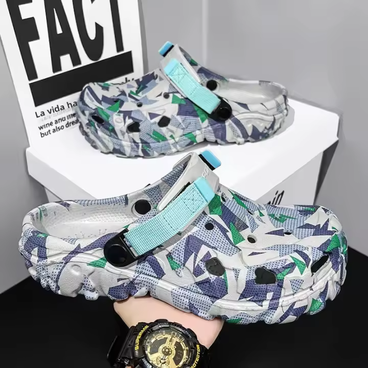 Nuevos Sandalias De Verano Para Hombres 2024 Zapatillas Casuales De Jardín Exterior Clogs Moda Lujo Zapatos Cómodos Para El Hogar Tallas 40-47 - 1