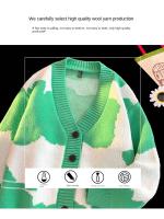 Suéter De Manga Larga Para Mujer Y Hombre Con Cuello En V Botones Abiertos Suave Y Cálido Chaqueta De Lana Tejida Casual Para Otoño E Invierno - details 1