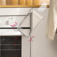 Caja De Almacenamiento De Alimentos Plástica Sellada Para Cereales Dulces Y Frutas Con Tapa Organizador De Cocina Para Refrigérateo - details 6