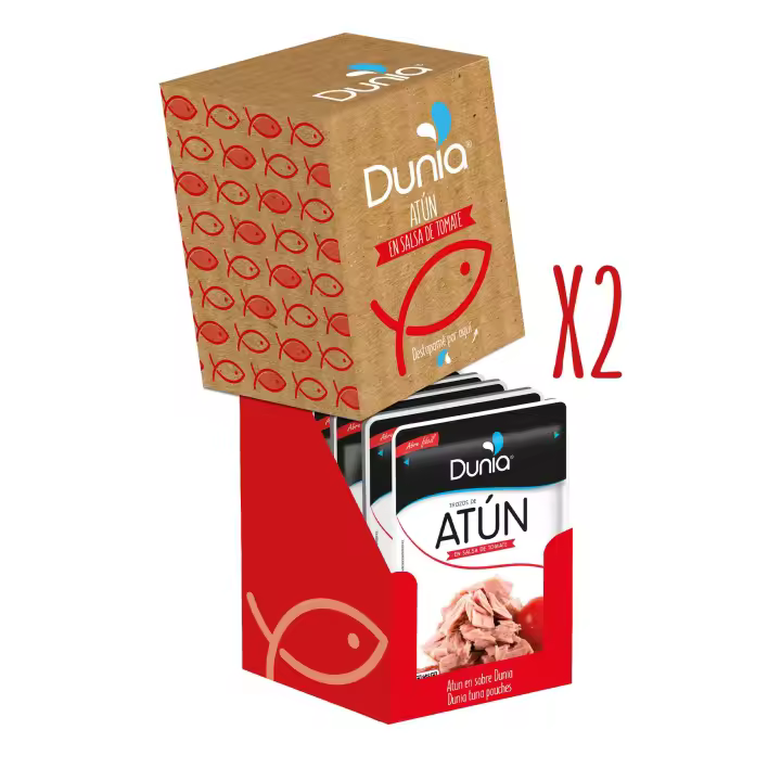 Atún en salsa de tomate Dunia formato pouch pack 24 uds. - 1