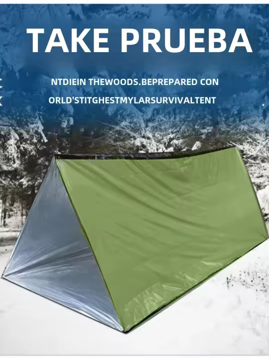 Carpa De Sobrevivencia Para Emergencias Carpa Desechable Al Aire Libre Autodefensiva Con Aislamiento Térmico Protección En Tierras Moviles - 1