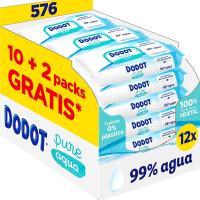 Toallitas Dodot  Aqua Pure para Bebé - 99% Agua - 576 Toallitas Dodot Aqua Pure - 12 Paquetes de 48 Toallitas para Bebé Aqua Pure. - details 0