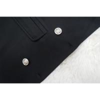 Chaqueta De Mujer Elegante De Verano Con Cuello V Y Mangas Largas Doble Filo Traje Femenino Para Oficina A-Line Midi - details 12