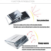 Manta Térmica Impermeable Y Viento Para Supervivencia En Exteriores Kit De Rescate Militar Primeros Auxilios Para Camping Y Senderismo - details 3