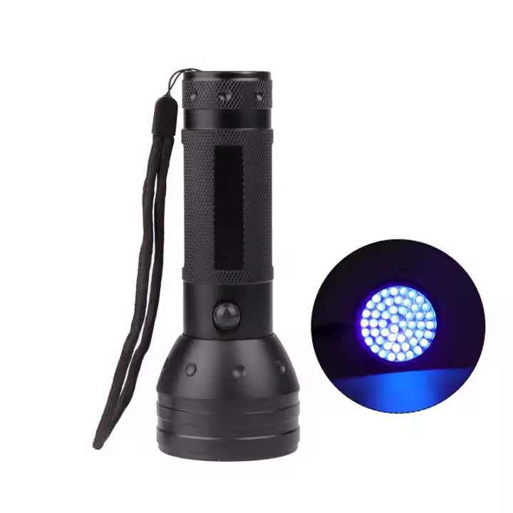 Nueva linterna LED violeta con detector de billetes UV, lámpara fluorescente violeta con orina de mascota y escorpión. - 1