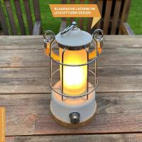 Lámpara LED retro lámpara de camping al Aire Libre con Banco de Energía, totalmente regulable, inalámbrico, Batería, recargable, USB, Blanco caliente y frío, 75 Hou - details 2