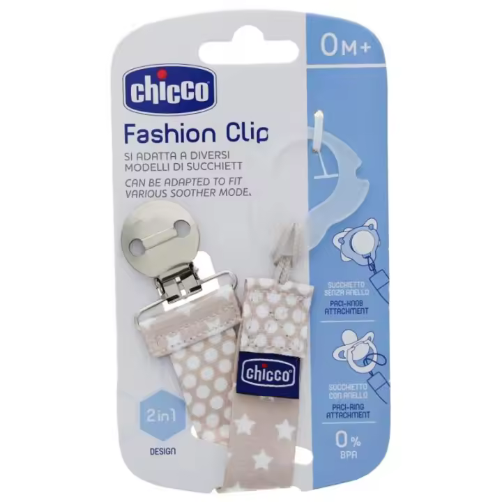 Chicco Clip Guardachupetes 2en1 0 Meses y + - Color: Gris - 1