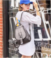 Mochila Multifuncional De Cuero Para Mujer Casual Para Niñas Y Adolescentes Escuela Viaje Bolsa Pequeña Capacidad Inferior a 20 Litros - details 17
