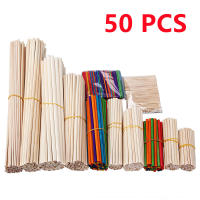 25/50Pcs Palitos De Madera Redondos Para Manualidades Hielo Lollies Y Modelos DIY Suministros De Eventos De Fiesta - details 0