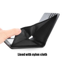 Cartera Clásica De Cuero PU Para Hombre Bifold Con Portatarjetas Y Monedero Estuche De Dinero Y Bolsillo Para Monedas - details 3