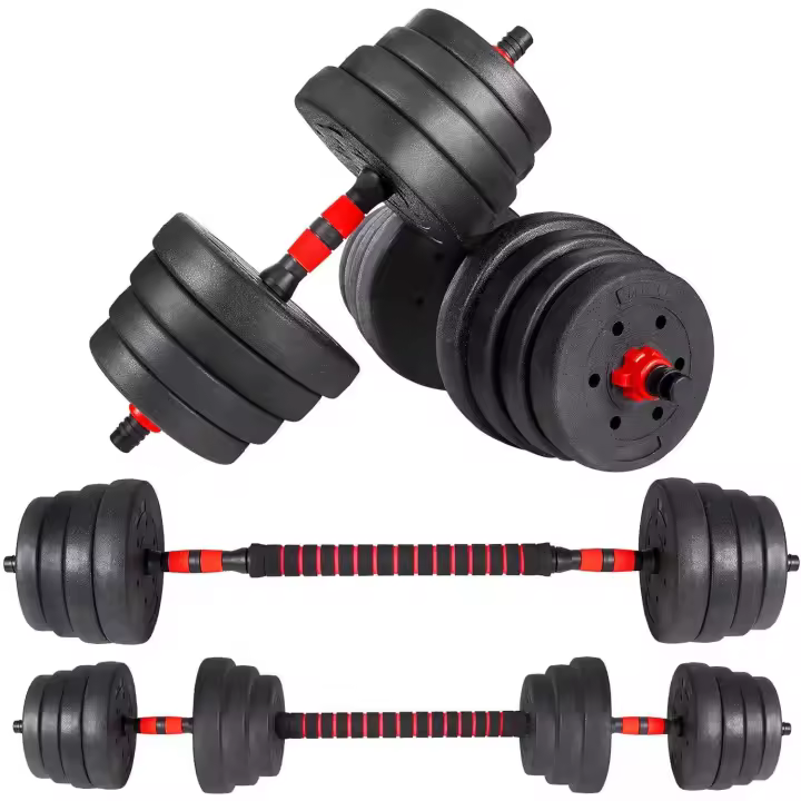 40KG Mancuernas Ajustables, con Agarre Antideslizante Pesas y Mancuernas Kit, con Barra Pesas Mancuernas, Pesas - 1