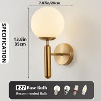 Lámpara De Pared Moderna Para Interior Adecuada Para Dormitorio Y Sala De Estar Decoración De Hogar Fuente De Luz LED Incluida Montaje En Pared - details 0