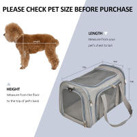 Mochila Porta Mascotas PETRAVEL Para Perros Y Gatos Pequeños Bolsa De Viaje Suave Aprobada Por Aerolíneas Impermeable Y Transpirable Para Transporte Y Salidas - details 7