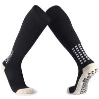 Calcetines De Fútbol Largos Para Hombres Con Tela Antideslizante Y Algodón Para Entrenamiento Profesional Calcetines Deportivos De Nylon Sin Dedos - details 1