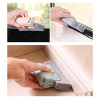 Cepillo De Limpieza Multifuncional 2-en-1 Para Ranuras De Ventanas Y Puertas Cepillo Para Esquinas Muertas Y Gaps Material Plástico - details 4