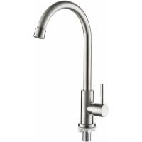 BIT Grifo monomando de cocina de agua fría, giratorio 360°, grifo monomando para fregadero de cocina, acero inoxidable - details 0