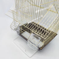 Jaula Pájaros Metal Grande con Comedero Bebedero Columpio Saltador Cubeta BPS-12031 - details 0