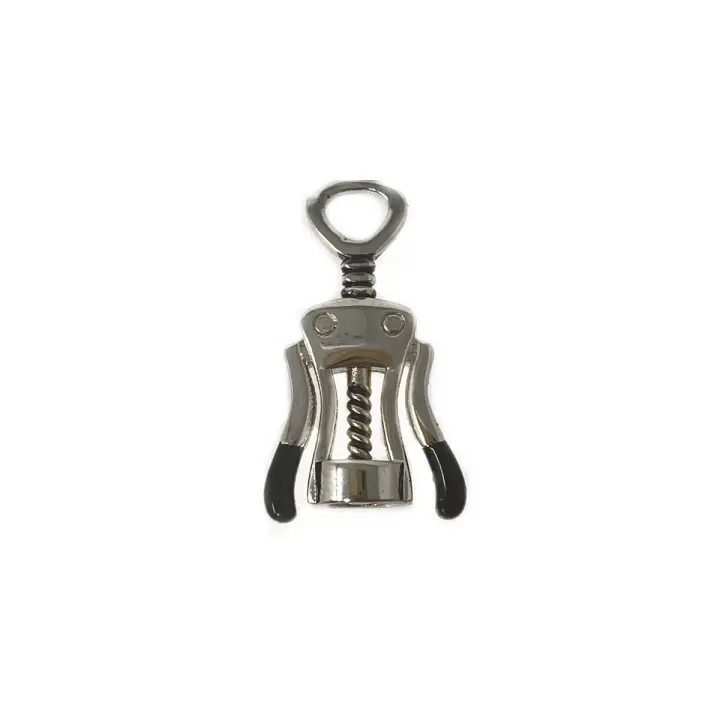 Inmaculada Romero Pin Metálico Sacacorchos 24 Mm Plateado Detalles Negro Esmalte - Packs de Bisuteria - 1