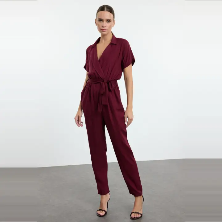 Trendyol Jumpsuit With Tile Tie Detail - 1