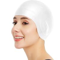 Gorro De Natación Impermeable De Silicona Con Alta Elasticidad Y Protección De Orejas Para Mujeres Gorro De Buceo Grande Para Comodidad Y Durabilidad Mejorada - details 8