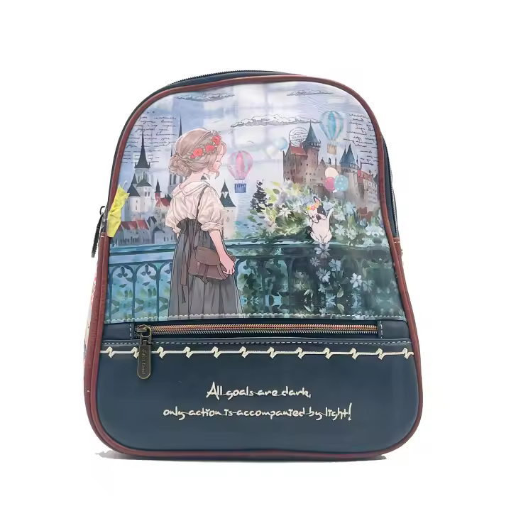 Mochila Sweet Candy Colección Vintage Stories – ¡Un viaje al pasado lleno de encanto y seguridad! Antirrobo y de alta calidad - 1