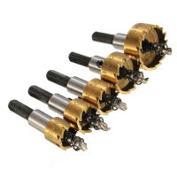 Juego De 5 Piezas De Taladro De Acero Inoxidable Con Herramientas De Corte De Aleación De Metal Taladro De Alta Velocidad 16/18.5/20/25/30mm Con Llaves - details 0